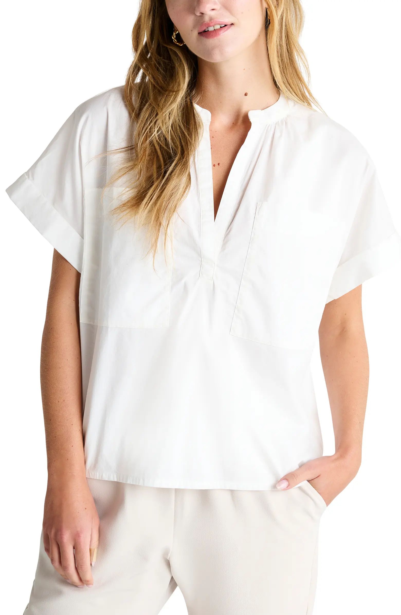 Christine Split Neck Top | Nordstrom