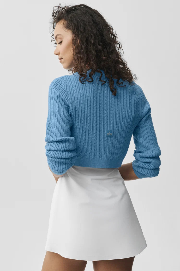 Mini Cable Sweater Cardigan | Alo Yoga