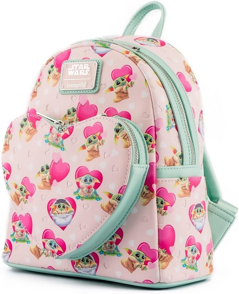 Loungefly Star Wars Mandalorian Grogu Valentines Backpack Star Wars One Size | Amazon (US)