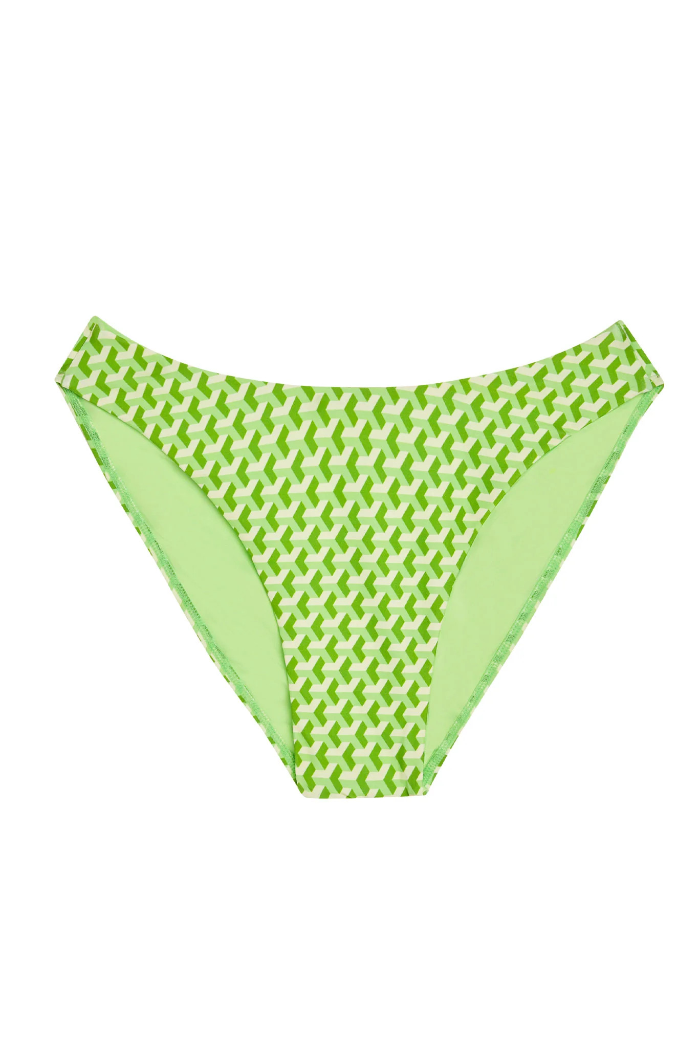 Seychelles Bottom - Cypress Geo (Modest Coverage) | Monday Swimwear