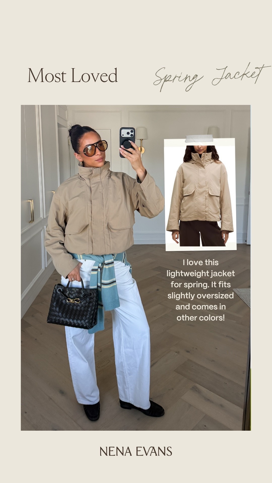 Your most loved last week! Size S waterproof funnel neck jacket with hidden hood, 27 long jeans, S tank, S striped sweater 

spring transitional outfit, rain jacket, spring jacket, white jeans, spring outfit

#LTKmomlife #LTKSeasonal #LTKootd