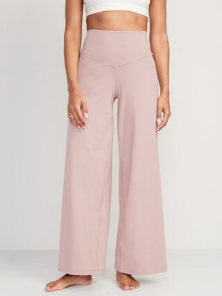 Extra High-Waisted PowerChill Hidden-Pocket Wide-Leg Yoga Pants for Women | Old Navy (CA)