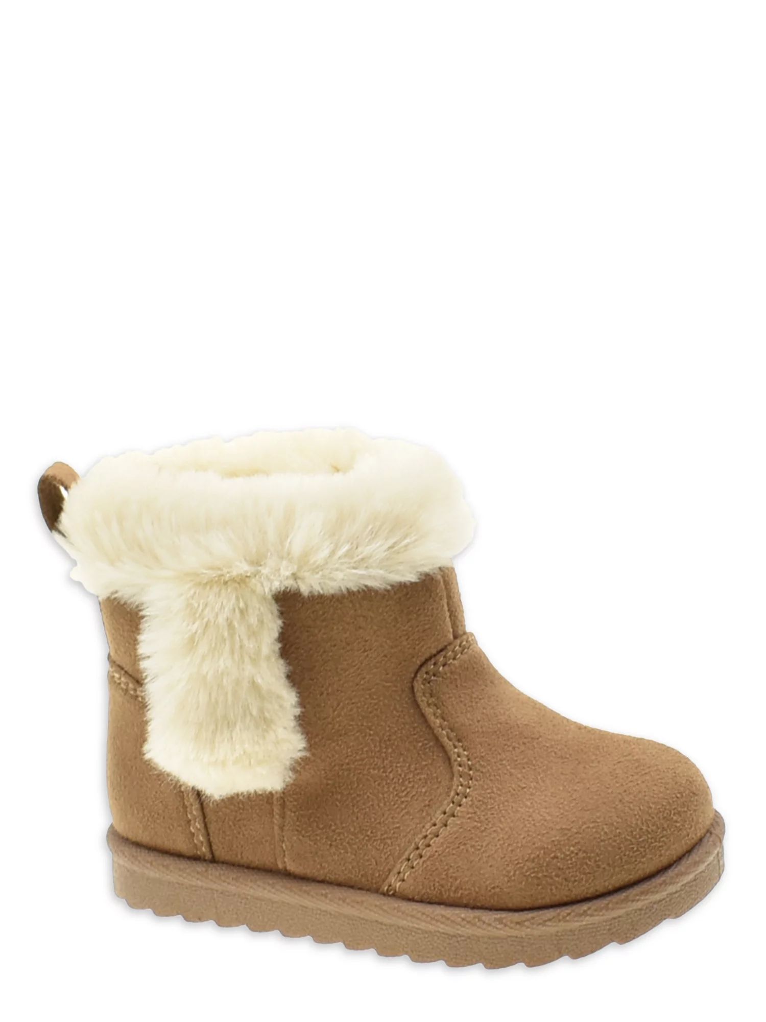 Wonder Nation Baby Girl Shearling Boot, Sizes 2-6 | Walmart (US)