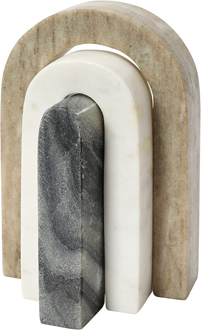 Bloomingville 3 Piece Marble Arch, Multicolor Decorative Accents, 2" L x 2" W x 7" H | Amazon (US)