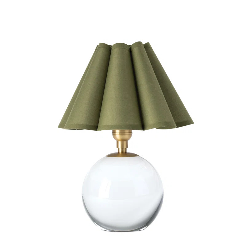Giorgio Crystal Mini Lamp (Natural Brass with Shade) | Wayfair North America
