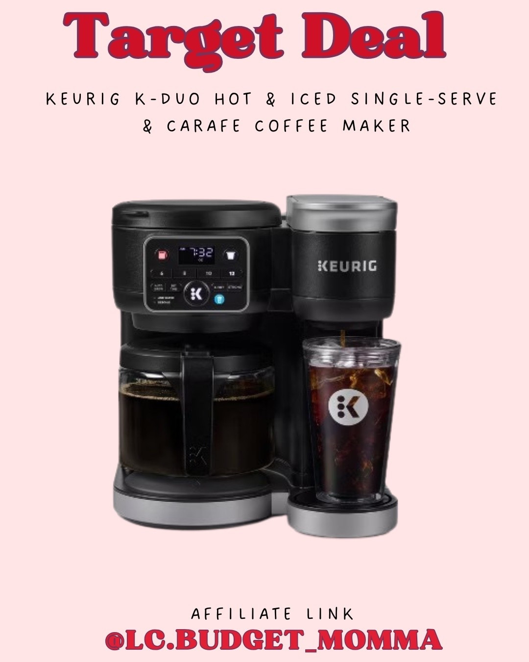 Today Only $109.99 Target Circle Deal 

#keurig #coffee #coffeemaker #hotcoffee #icedcoffee #coffeemaker #coffeemachine #sale #targetdeals #giftidea

#LTKSaleAlert #LTKGiftGuide #LTKHoliday