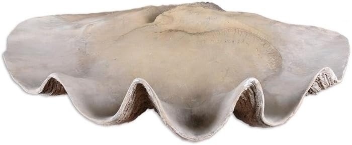 Uttermost Clam Shell 22 3/4" Wide Stone Accent Bowl | Amazon (US)