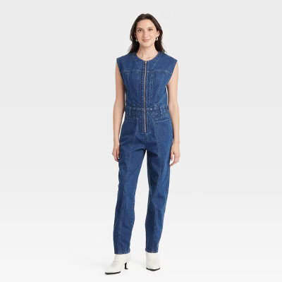 Women's Tailored Denim Jumpsuit - Universal Thread™ | Target