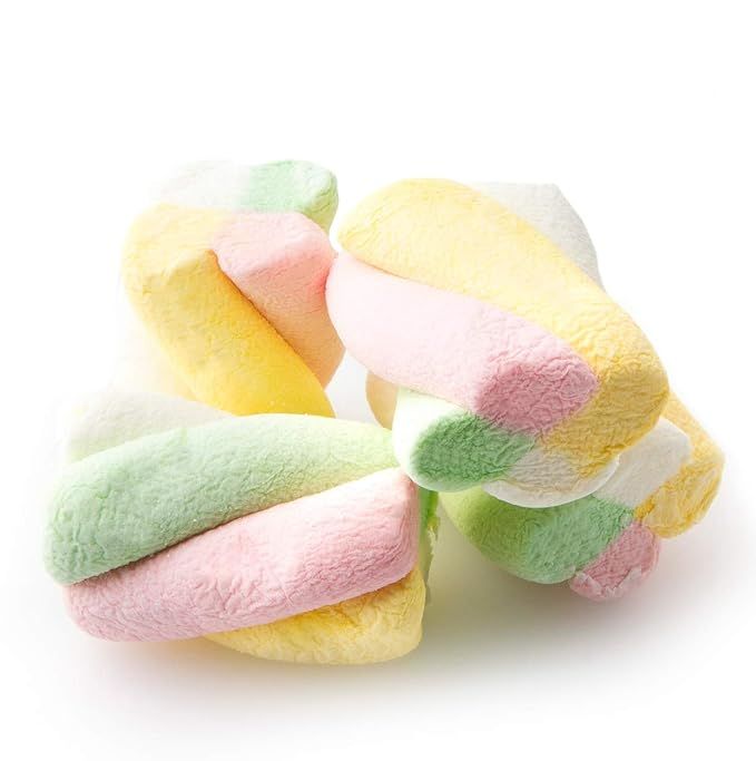 Candy Shop Pink, Yellow, Green & White Marshmallow Ropes - 2.2 lb Bag | Amazon (US)