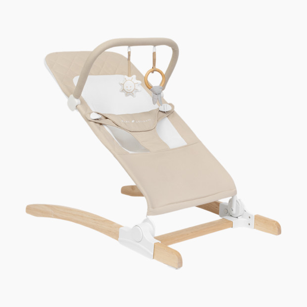 Baby Delight Heirloom Aspen Organic Wooden Bouncer in Organic Oat | Babylist