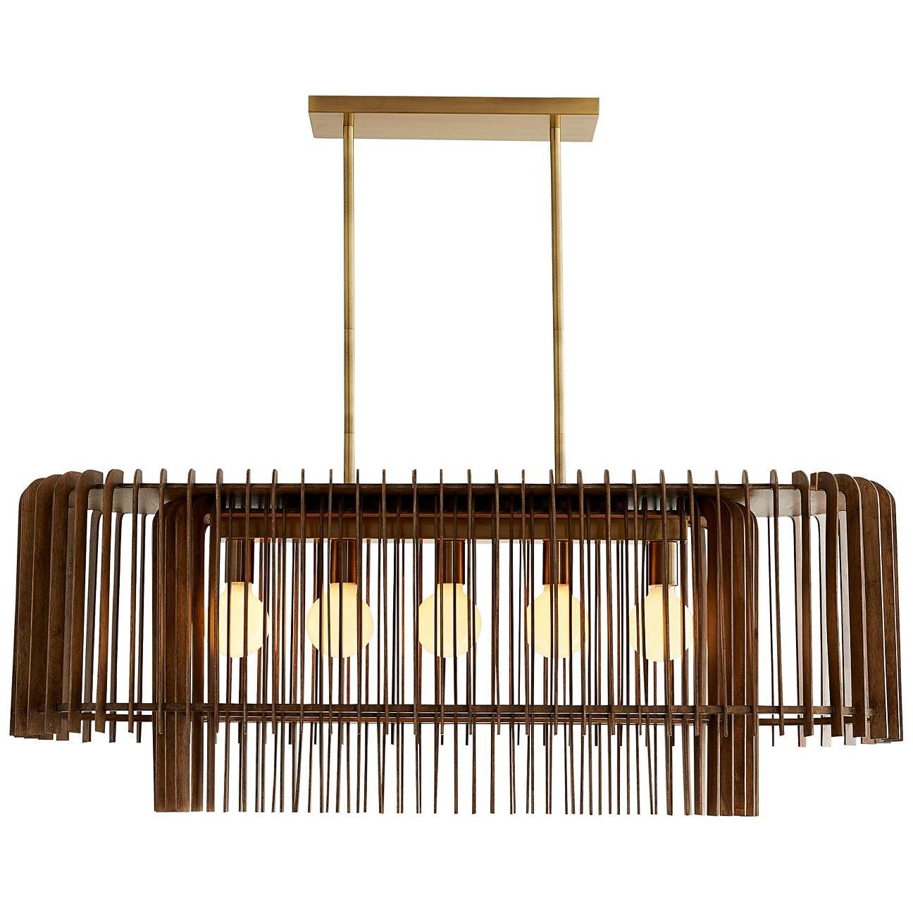 Arteriors Home Valencia 49&quot; Wide Dark Walnut Chandelier | www.lampsplus.com | Lamps Plus