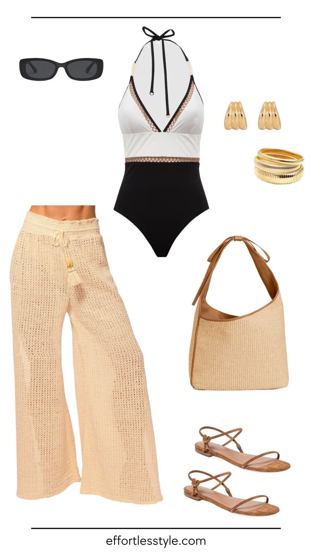 A timeless one-piece you’ll reach for all trip long 🤍 This black and white swimsuit is equal parts chic and versatile! Perfect under linen pants, styled with a cover-up, or worn solo by the pool. #LTKTravel #SpringBreakStyle #CapsuleWardrobe