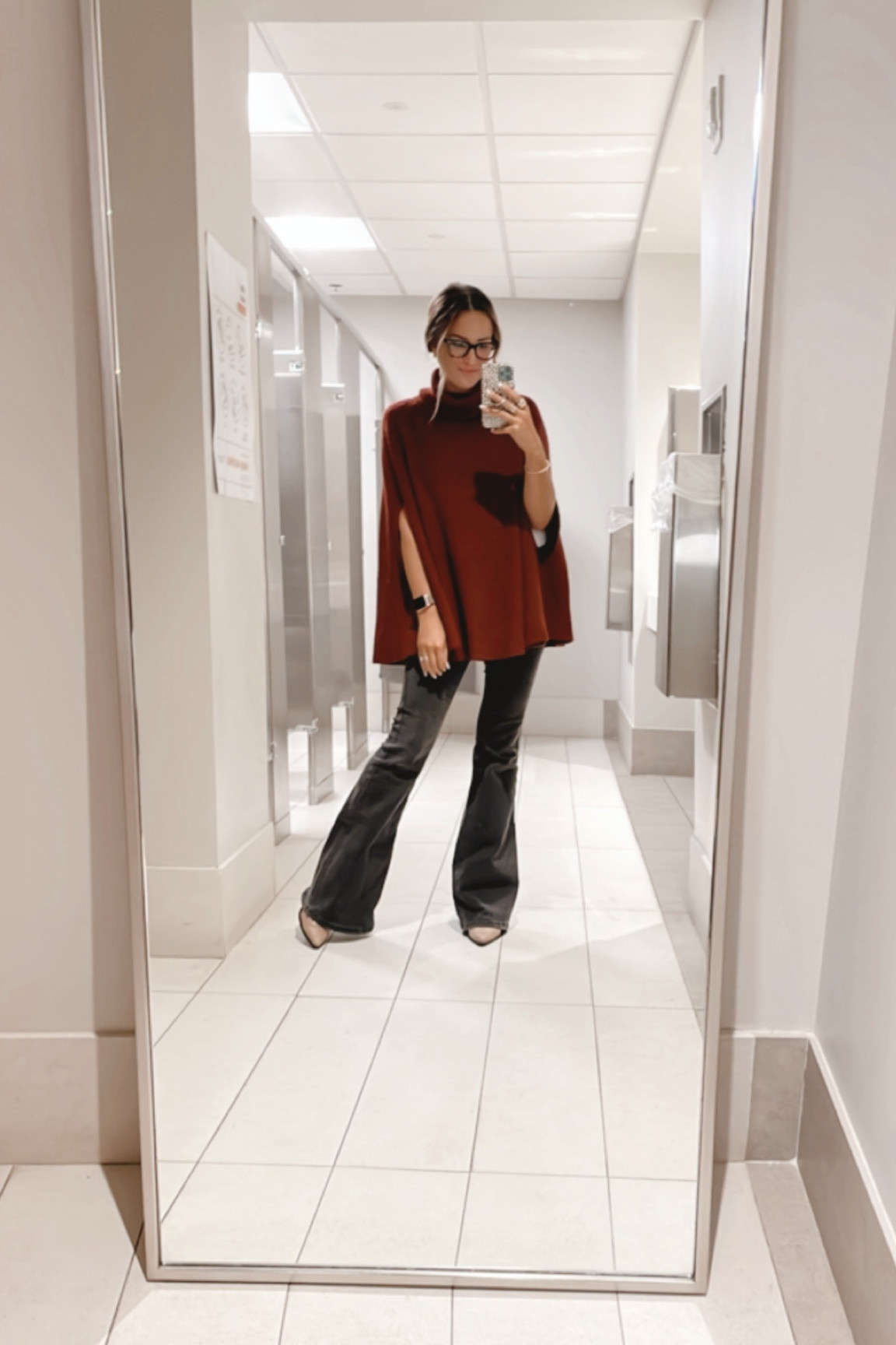 Wear To Work Style: Amazon Cape Sweater, Free People Flares & Booties!! 

#LTKFind #LTKunder100 #LTKstyletip