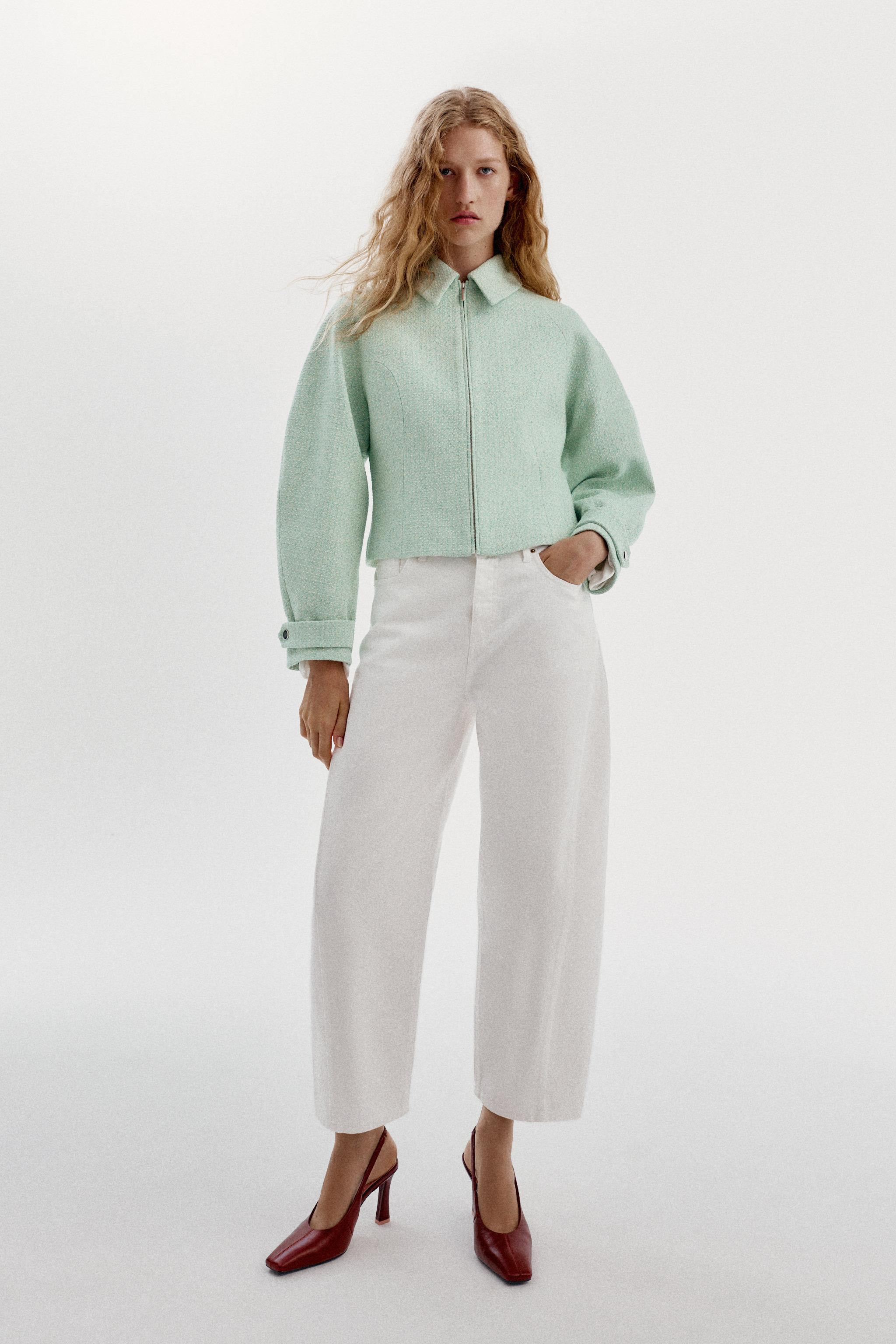 TEXTURED ZIP-UP JACKET | Zara UK