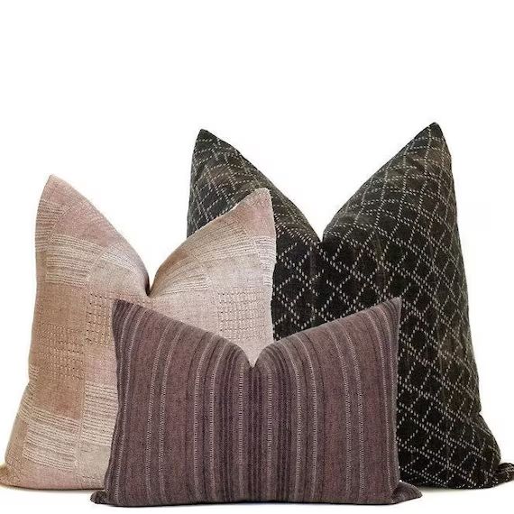 Pillow Combo # 7 | 3 Pillow Covers, Designer Pillows, Modern Pillows, High End Pillows, Pillow Se... | Etsy (US)