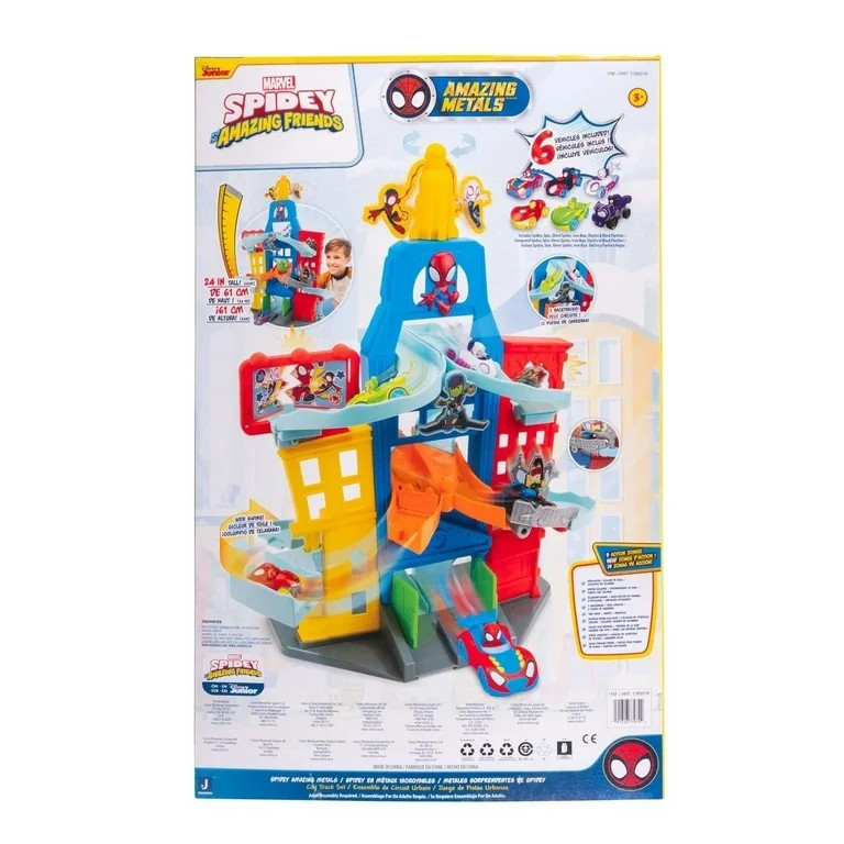Marvel Spidey and Friends Amazing Metals City Track Set | Walmart (US)
