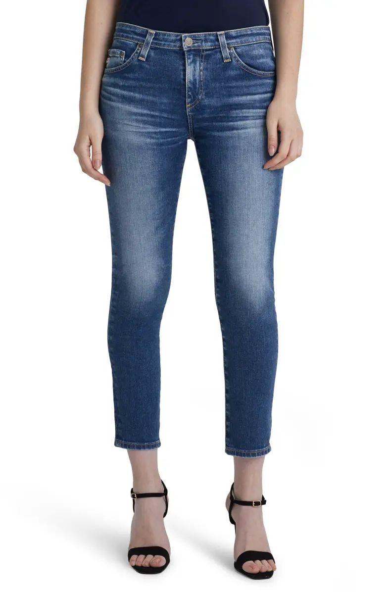 Prima Mid Rise Distressed Crop Cigarette Jeans | Nordstrom