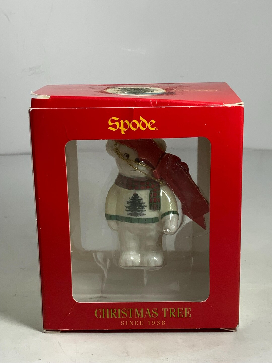Spode Christmas Tree Teddy Bear Ornament 3 In. - Etsy | Etsy (US)