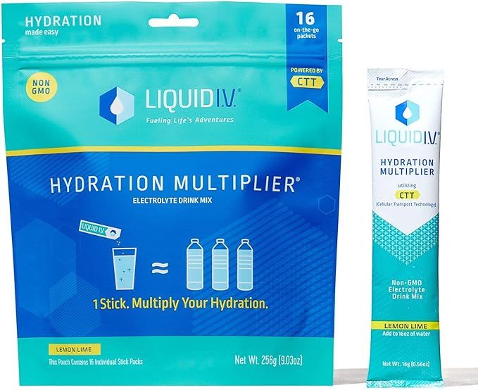 Liquid I.V. Hydration Multiplier - Lemon Lime - Hydration Powder Packets | Electrolyte Supplement... | Amazon (US)