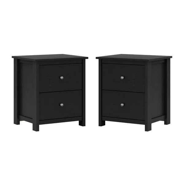 Isenbert 2 Drawer Nightstand | Wayfair North America