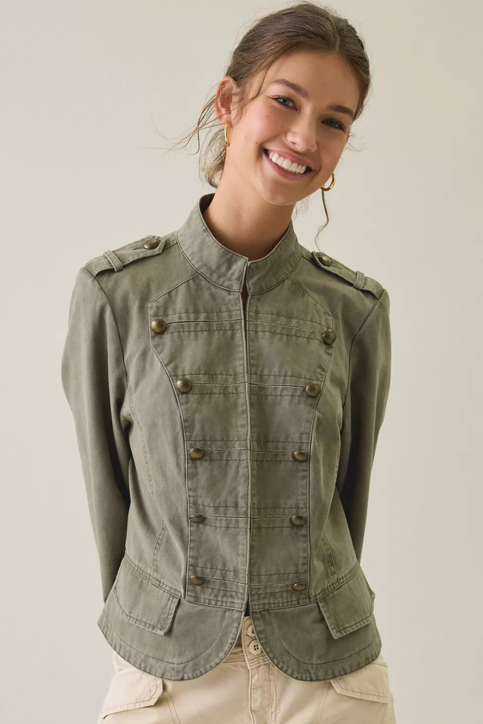 BDG Cate Cotton Band Jacket | Urban Outfitters (US and RoW)