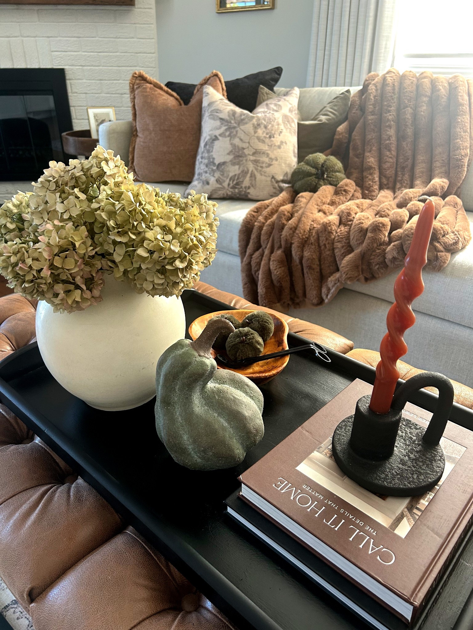 Mix & match patterns and textures for your coffee table styling and sofa to create this cozy fall vibe.

#LTKcanada #LTKstyletip