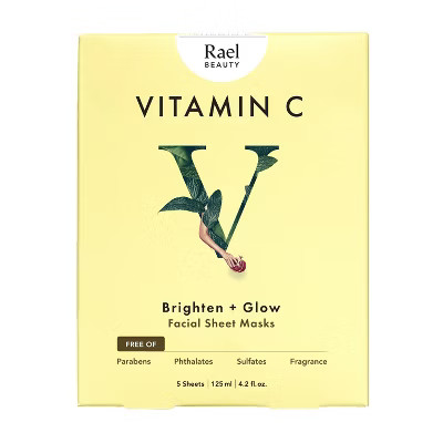 Rael Beauty Vitamin C Facial Sheet Mask - 5ct/4.2oz | Target