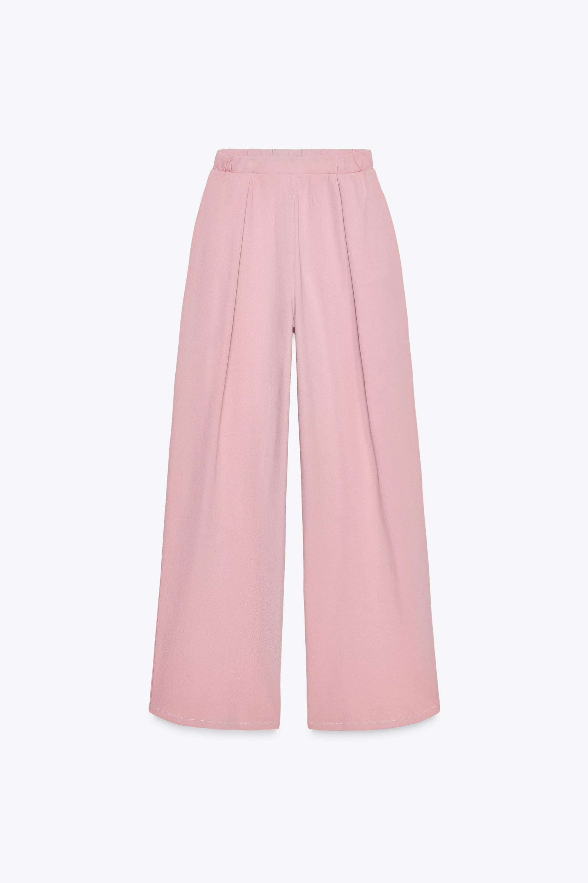 WASHED EFFECT INTERLOCK PANTS | Zara US