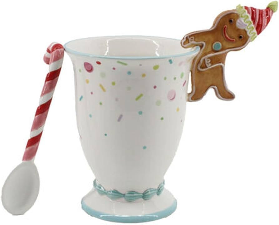 December Diamonds North Pole Sweet Shoppe Hot Cocoa Cup - Cute Holiday Decorative Cup for Home De... | Amazon (US)