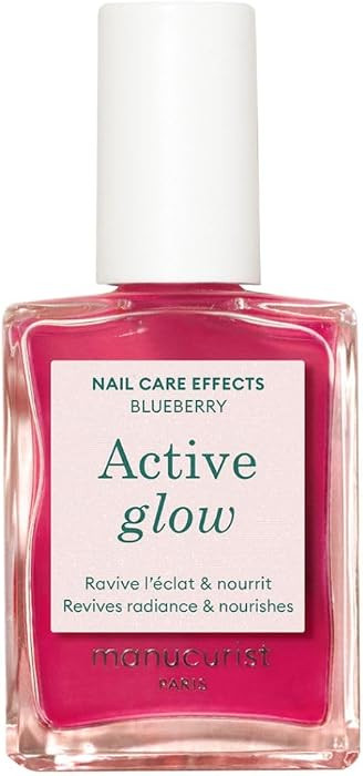Manucurist Active Glow Blueberry All-in-One Perfecter Nail Polish & Care - No Lamp - Vegan & Made... | Amazon (US)