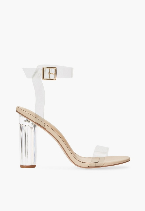 Hanna Transparent Heeled Sandal | JustFab