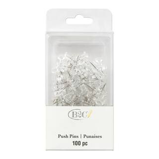 Clear Pushpins by B2C® 100ct. | Michaels® | Michaels Stores