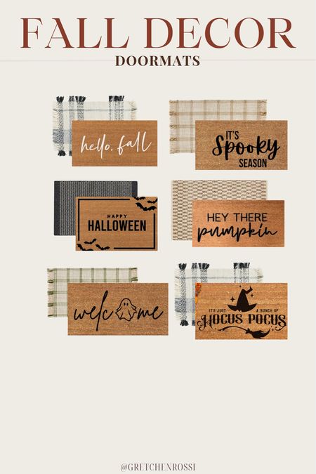 Door mat pairings I’m loving for Fall and Halloween! 