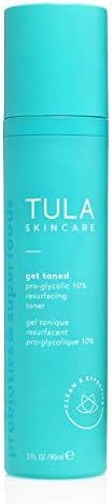 TULA Skin Care Get Toned Pro-Glycolic 10% pH Resurfacing Toner | Face Toner to Gently Exfoliate a... | Amazon (US)