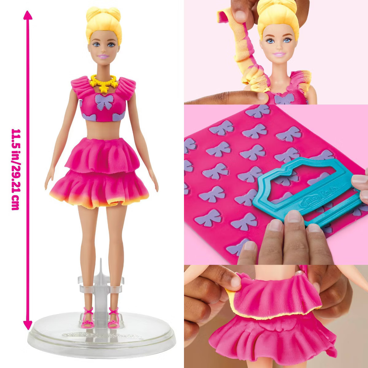 Play-Doh Barbie Ruffles and Bows Designer Doll Set, Christmas Gifts for Kids' | Target