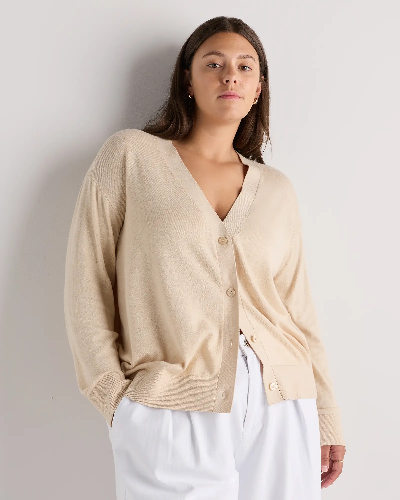 Lightweight Cotton Cashmere Cardigan | Quince