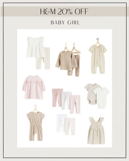 H&M baby girl outfits. Matching sets. Neutral baby clothes 

#LTKkids #LTKSale #LTKbaby