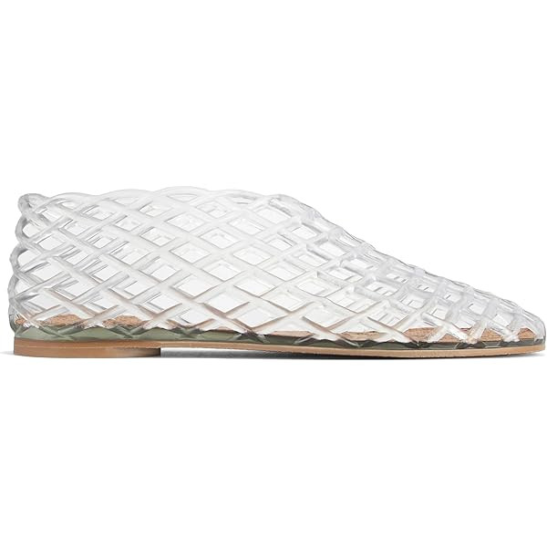 Jelly Mesh Ballet Flats - Comfortable Clear Jelly Shoes, Adult Women's Closed Toe Flats Sandals | Amazon (US)