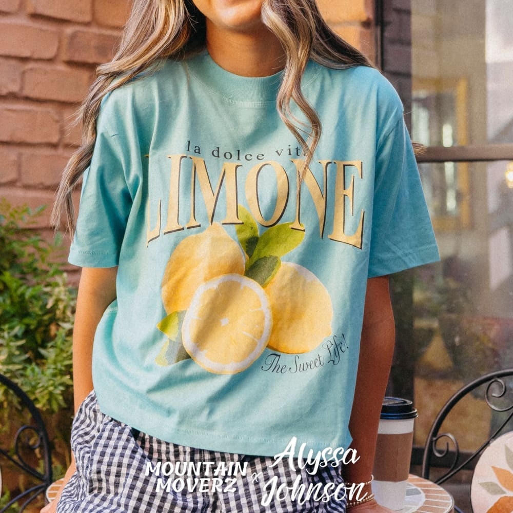 Limone Relaxed Boxy Crop | Mountain Moverz