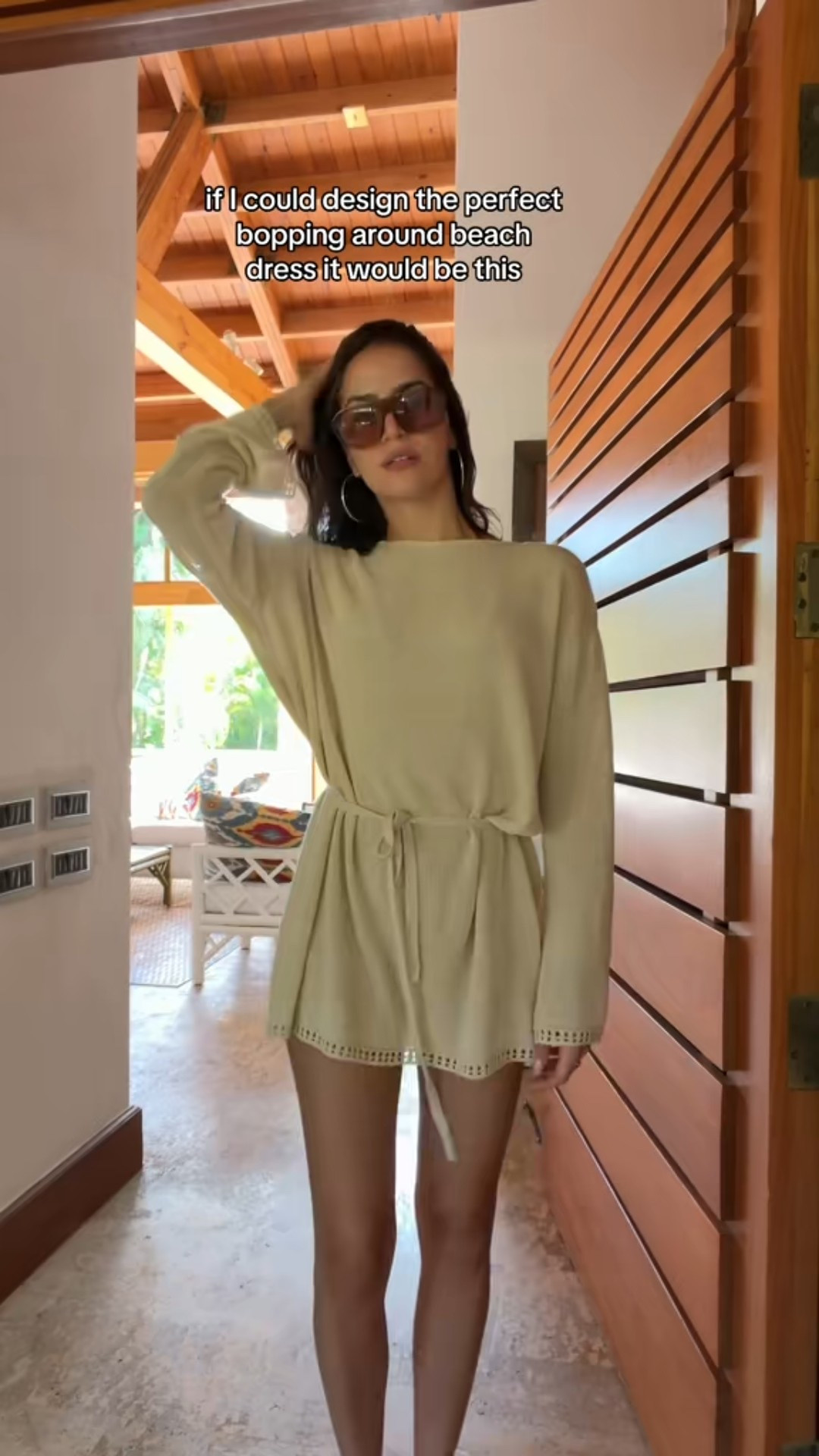 Resort ready in this knit mini from Dissh 🤍✨ Lightweight, effortless, and perfectly cinched at the waist. 

 Resort wear, vacation outfits, beach, swimwear.

#LTKgrwm #LTKTravel #LTKootd