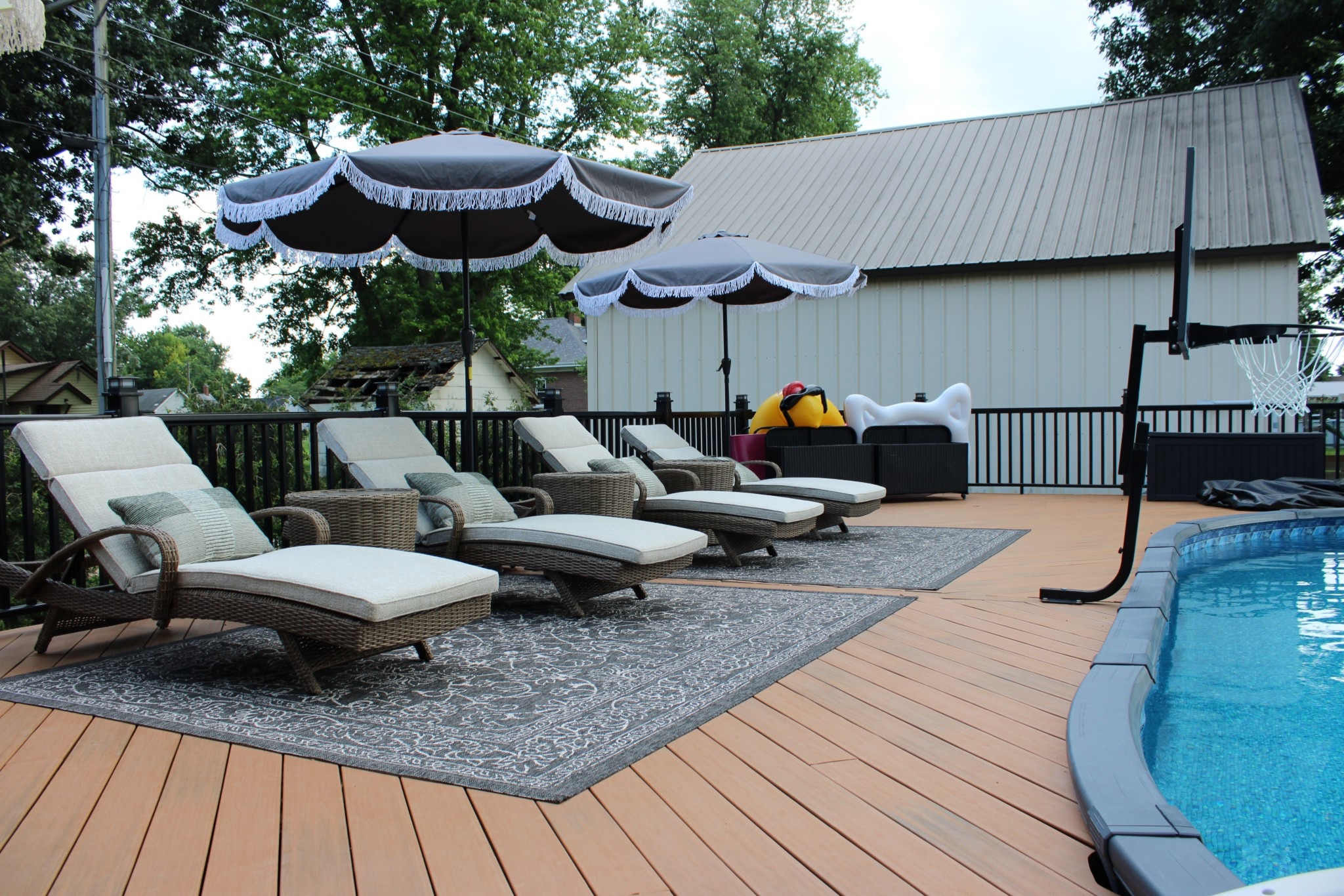 Above Ground Pool Deck Decor

Pool Decor | Above Ground Pool Deck | Outdoor Patio Furniture | Fringe Tilt Umbrella | | Backyard Patio | Backyard Furniture | Backyard Pool | Backyard Decoration | Outdoor Pillows | Outdoor Decor | Waterproof Outdoor Rug 8x10 | Poolside Decor | Outdoor Chaise Lounge Chair with Cushions | Pool Float Storage | Deck Mounted Pool Basketball Hoop |

#LTKSeasonal #LTKHome