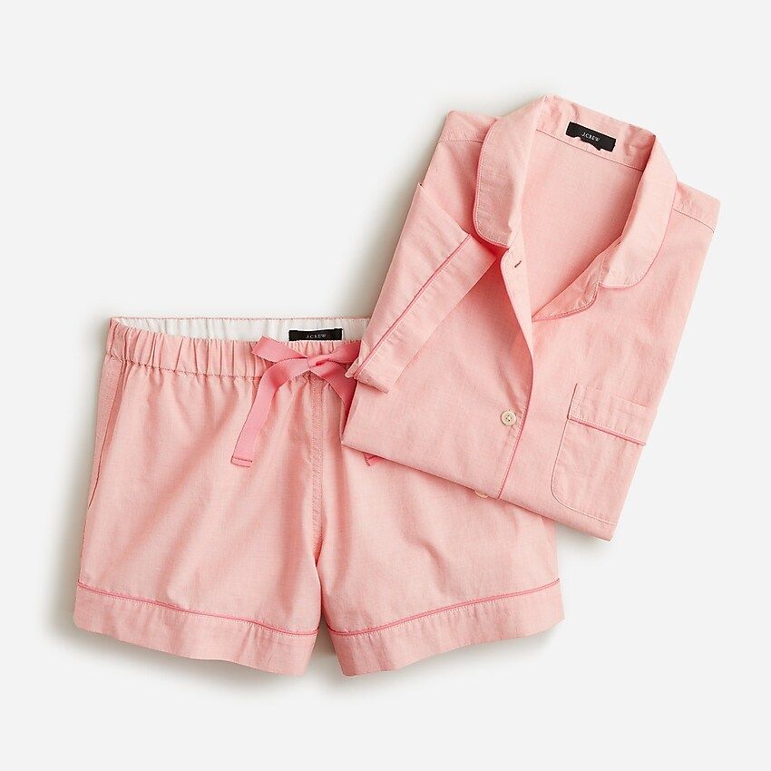 End-on-end cotton pajama short set | J.Crew US