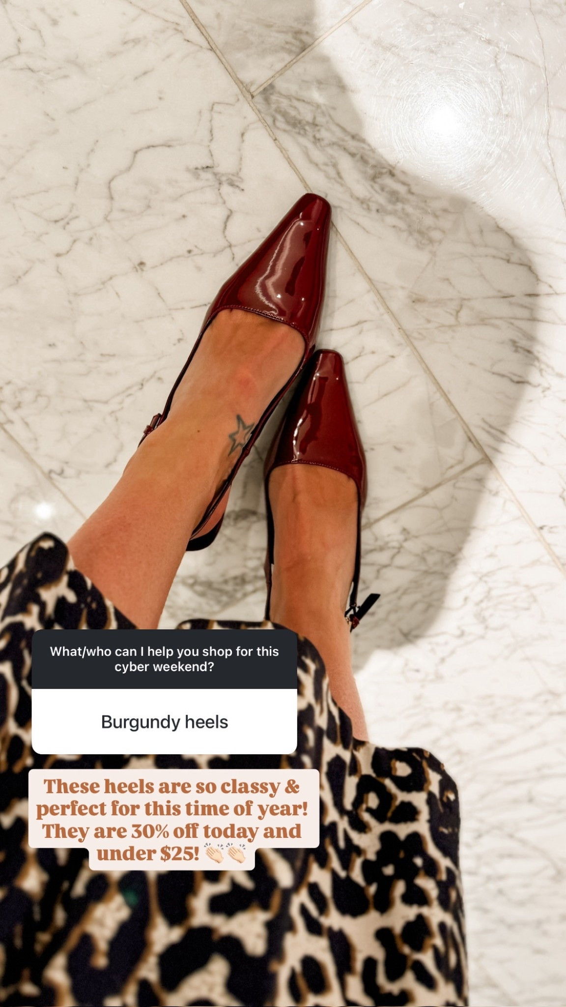 These burgundy heels are so pretty! An Amazon find that’s on sale for Black Friday!

Loverly Grey, cyber week, Black Friday, burgundy heels, red heels, holiday heels 

#LTKSaleAlert #LTKCyberWeek