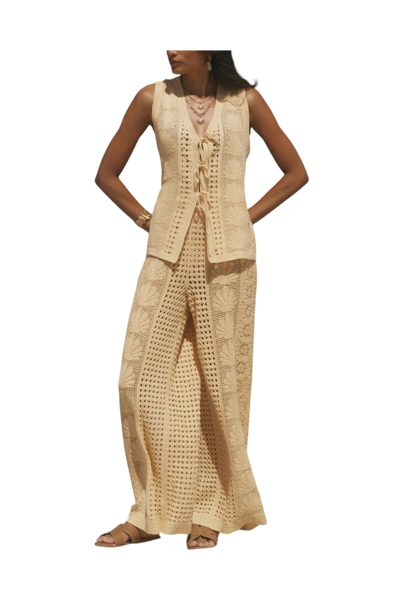 Crochet Knit Trousers (Women) | Nordstrom | Nordstrom