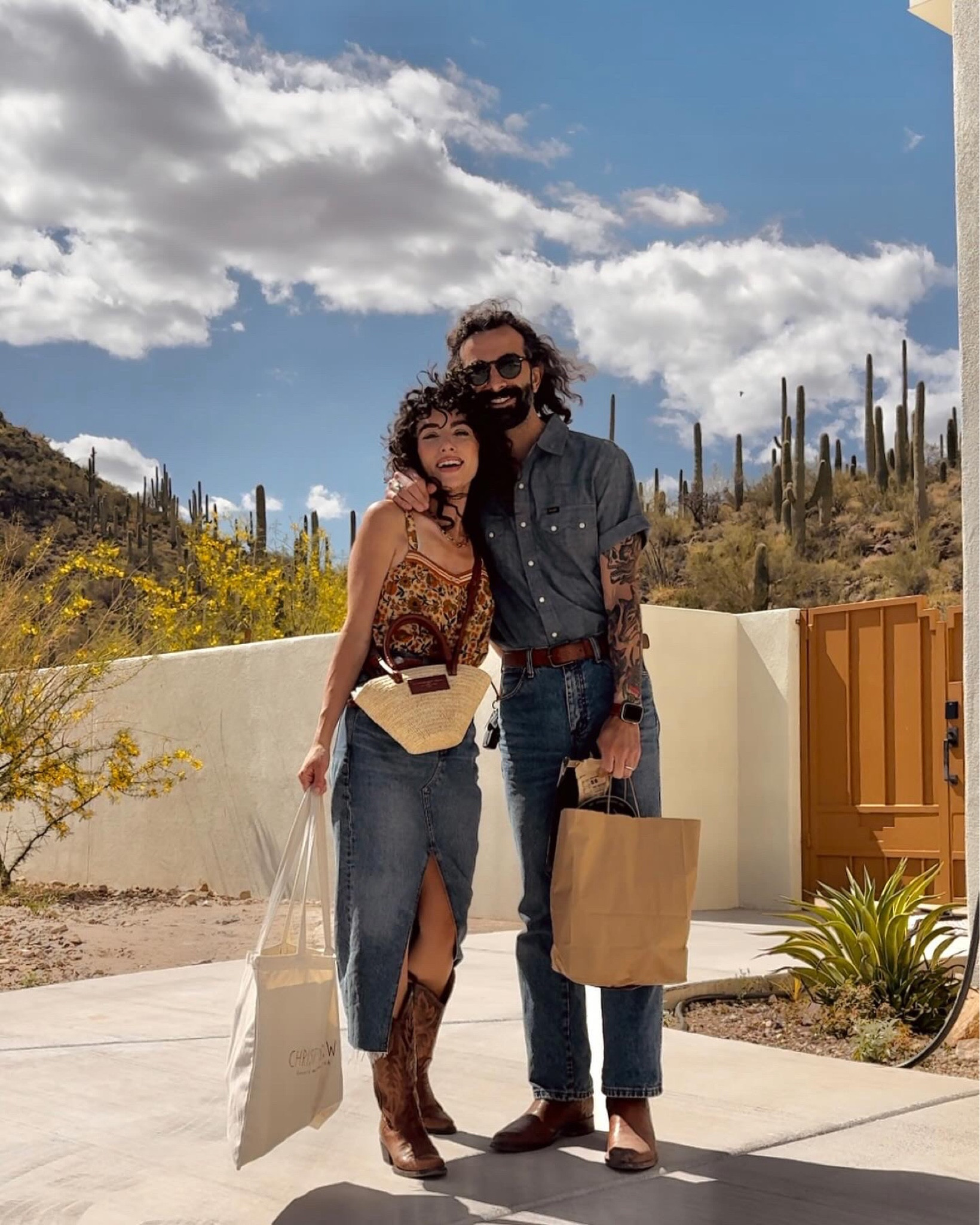 Love this Cleobella floral tank. I paired it with a midi denim skirt and western belt, all by with cowgirl boots. 

Couples outfit ideas / western boho outfit idea 

#LTKSeasonal #LTKstyletip #LTKFestival