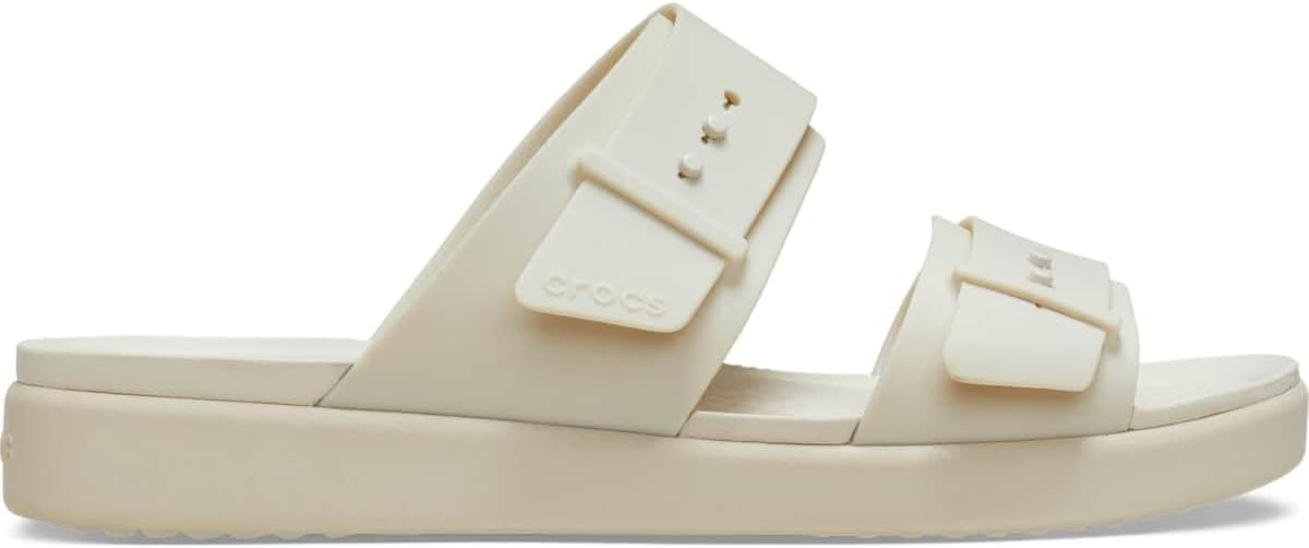 Crocs Women's Brooklyn Buckle Low Sandals | Amazon (US)