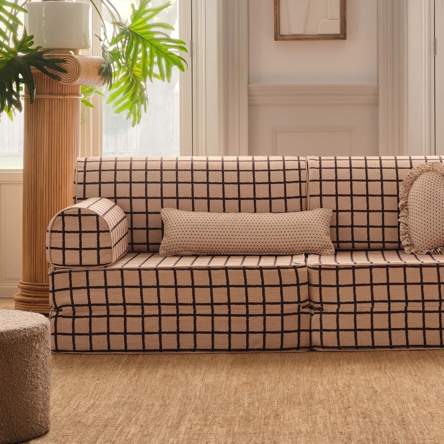 Armrests (Set of 2) | Window Pane in Wheat & Sable | House of Noa | House of Noa