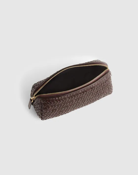 The Signature Woven Zip Pouch | Madewell