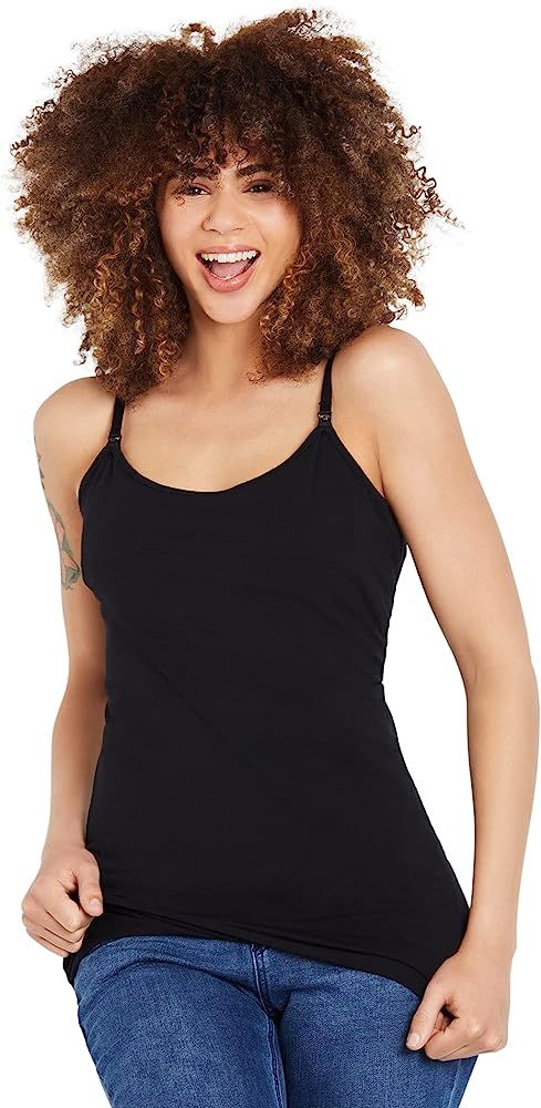 Motherhood Maternity Women's Clip Down Nursing Tank Top Cami | Amazon (US)