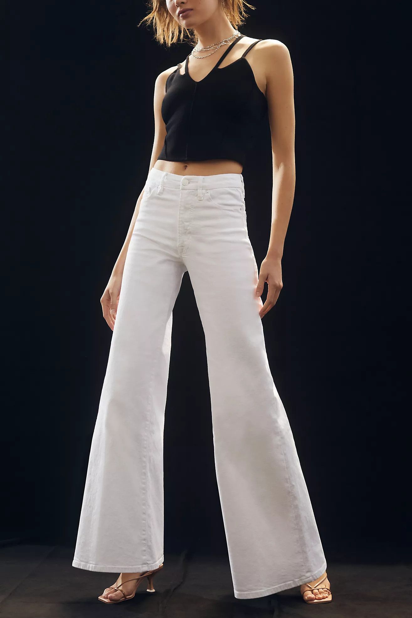 Good American Good Waist Palazzo Jeans | Anthropologie (US)